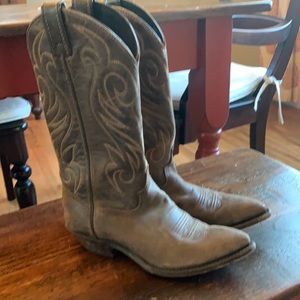 Code West Cowboy Boots Brown Leather 6 M